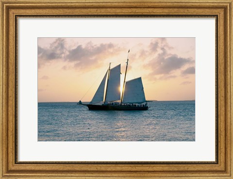 Framed Coastal Sailing Print