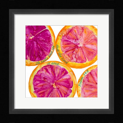 Framed Oh Taste and See Print