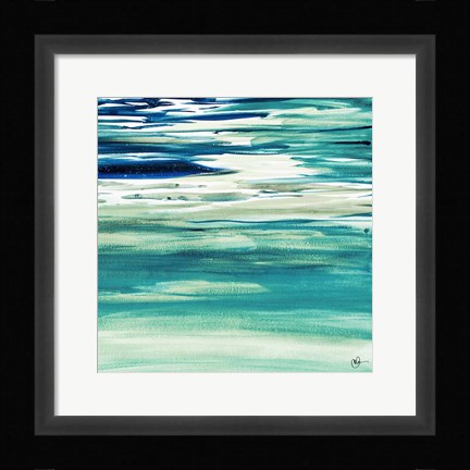 Framed Blue Color Study II Print