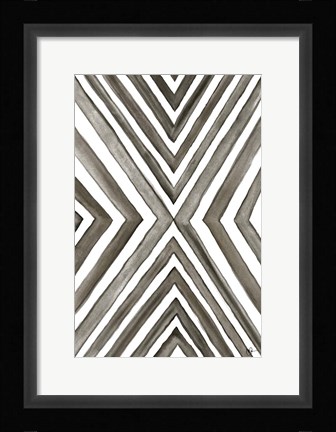 Framed Angled Black &amp; White Print