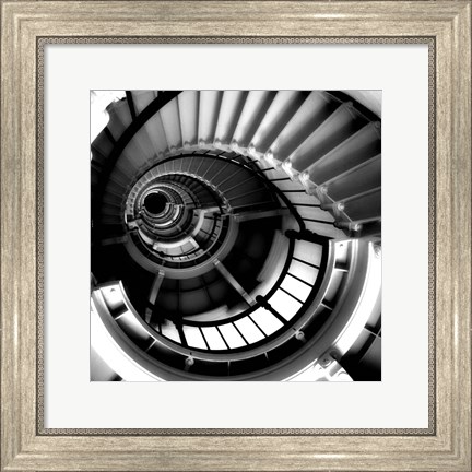 Framed Spiral Staircase Print