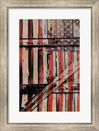Framed All American Fence Print