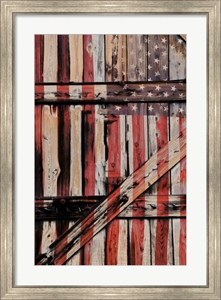 Framed All American Fence Print