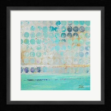 Framed Dots on Silver Print