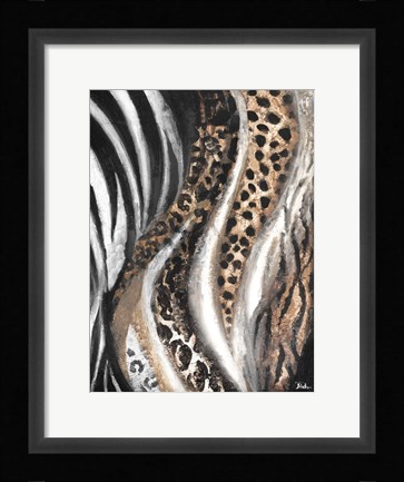 Framed Light African Touch I Print