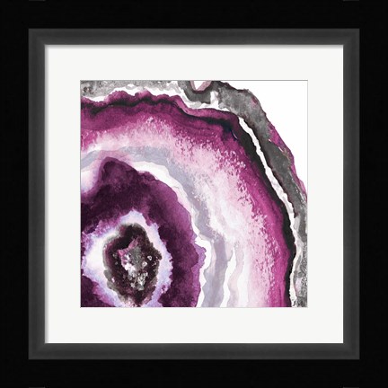 Framed Pink Agate II Print
