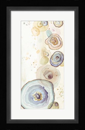 Framed Tall Agates Flying Watercolor Print