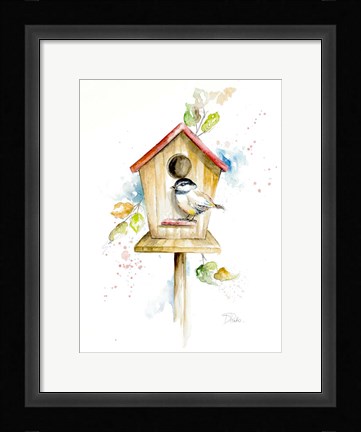Framed Bird House II Print