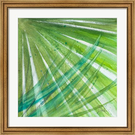 Framed Palm Greens I Print