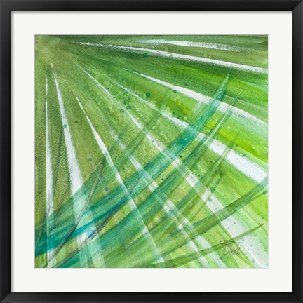 Framed Palm Greens I Print