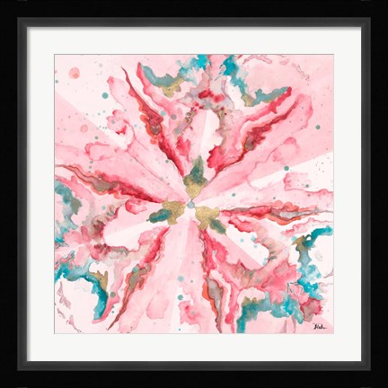 Framed Pink Constelllation Square Print