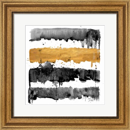 Framed Dripping Gold Print
