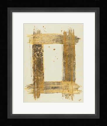 Framed Gold Rectangle Print