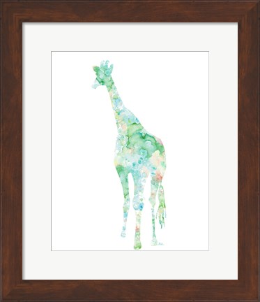 Framed Flowers in Giraffe Print