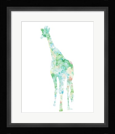 Framed Flowers in Giraffe Print