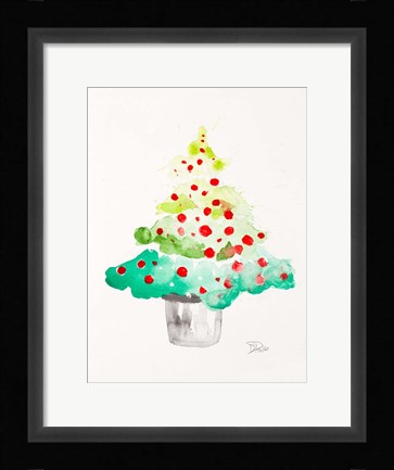 Framed Festive Tree Print