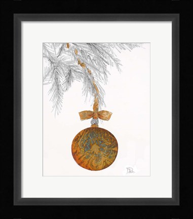 Framed Retro Ornament Print
