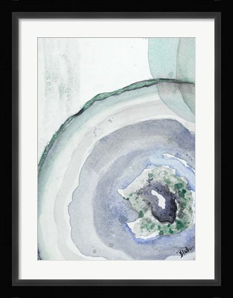 Framed Cool Agate Fragment I Print