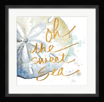 Framed Oh the Sweet Sea Print