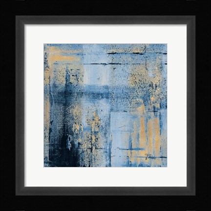 Framed Golden Blues II Print