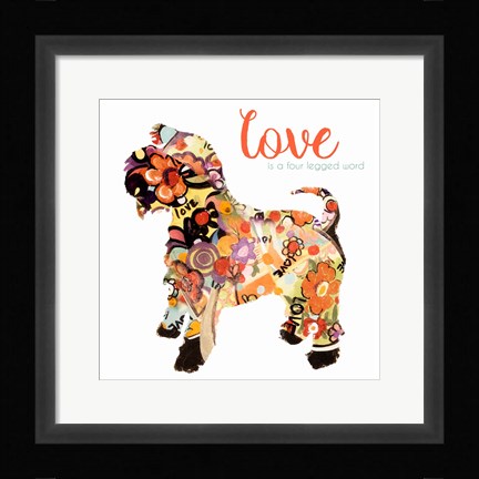 Framed Pet Love I Print