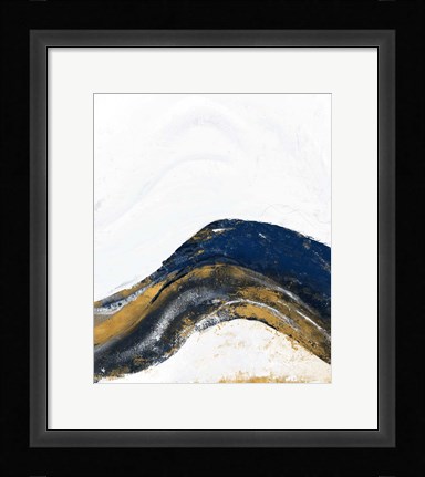 Framed White Marble Tierra Print