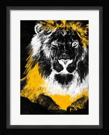 Framed Stained Safari I Print