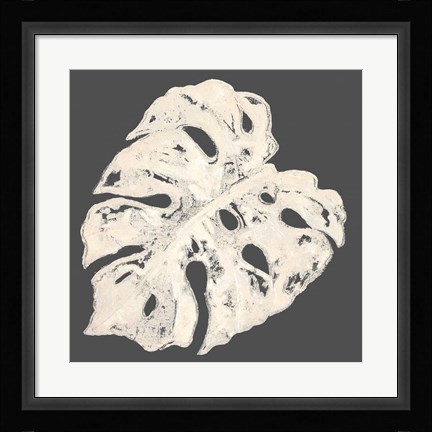 Framed Sophisticated Palm Leaf II Print