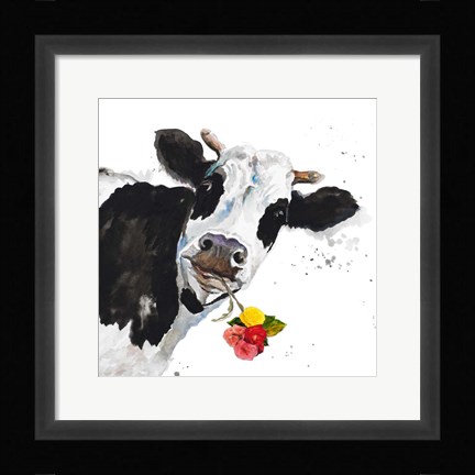 Framed Crazy Cow Print