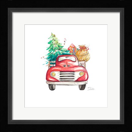 Framed Christmas Tree Haul II Print