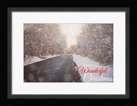 Framed Wonderful Christmas Print