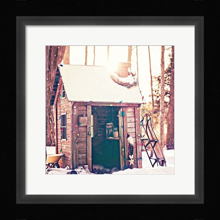 Framed Holiday Shed Print