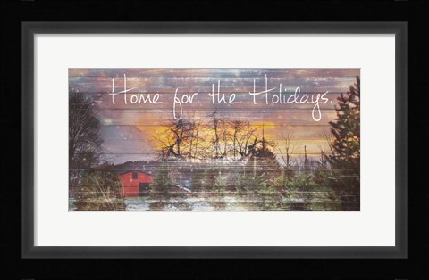 Framed Home for the Holidays Print