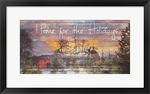 Framed Home for the Holidays Print