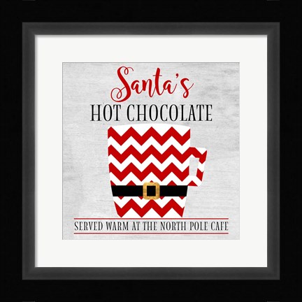 Framed North Pole Cafe Print