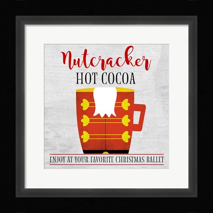 Framed Nutcracker Hot Cocoa Print