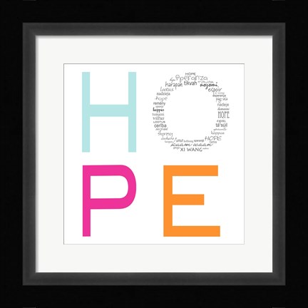 Framed HOPE Print