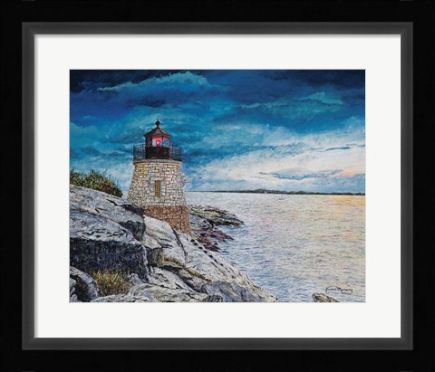 Framed Castle Bay Light Print