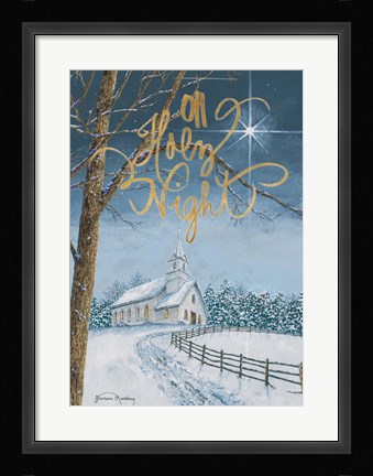 Framed Oh Holy Night Print