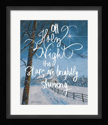Framed Oh Holy Night Print