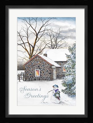 Framed Season's Greetings Print