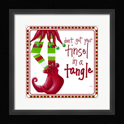 Framed Tinsel In A Tangle Print