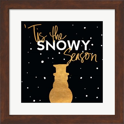 Framed Tis the Snowy Season Print