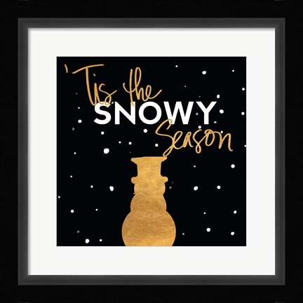 Framed Tis the Snowy Season Print
