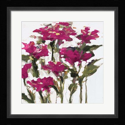 Framed Plum Wild Flowers Print