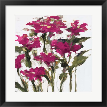 Framed Plum Wild Flowers Print