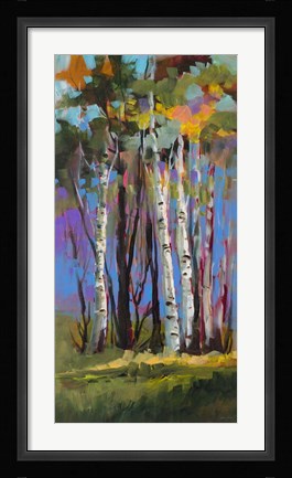 Framed Birch Trees Print