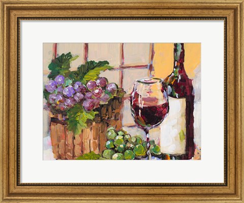 Framed Classic Wine Still Life Print