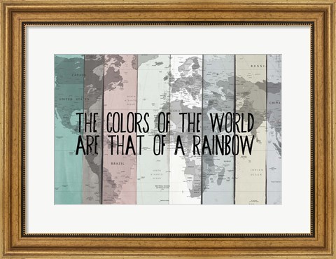 Framed Colors of the World Print