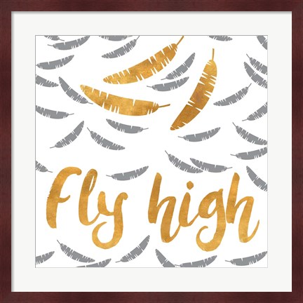 Framed Fly High Print